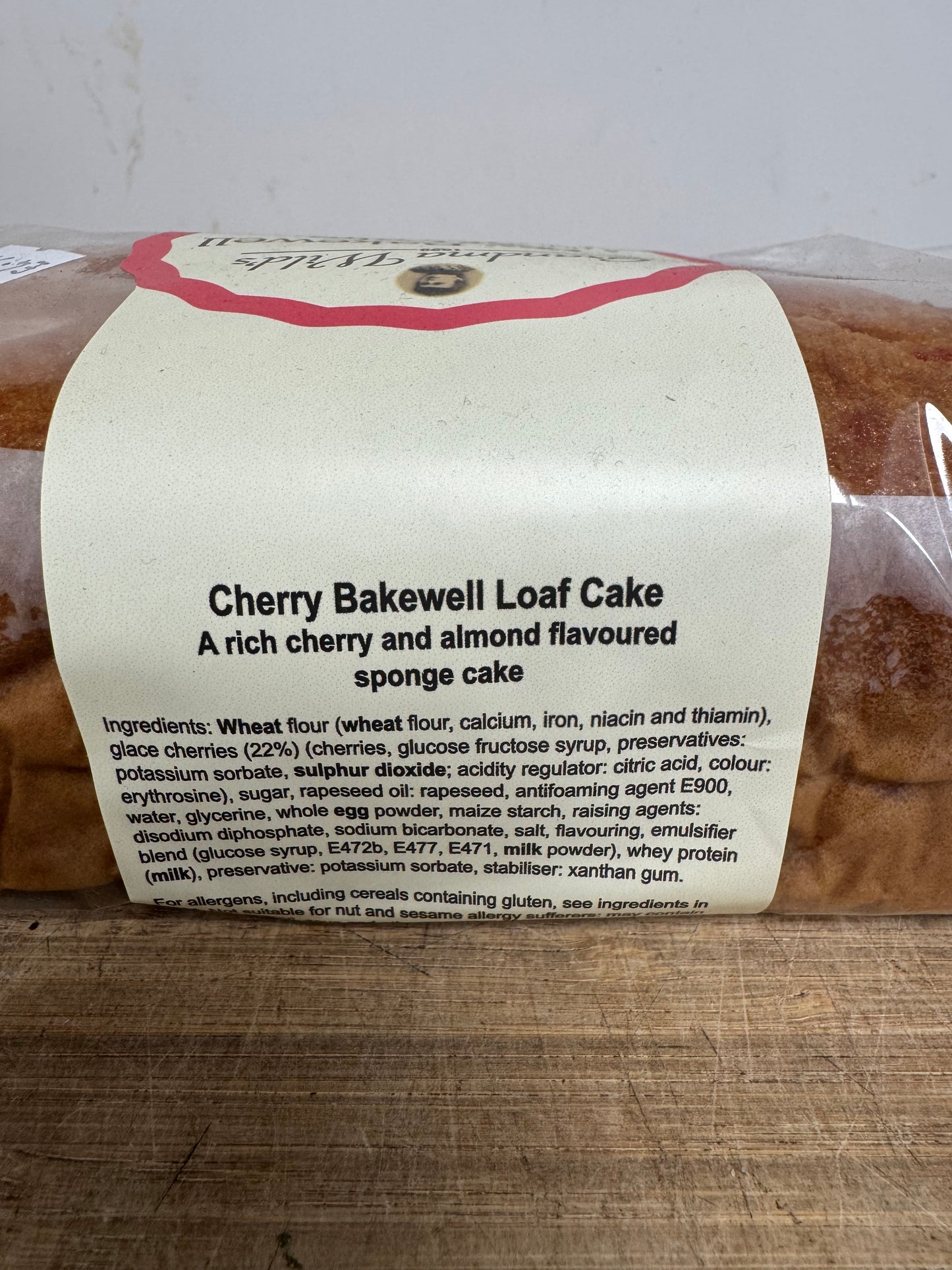 Cherry bakewell loaf cake