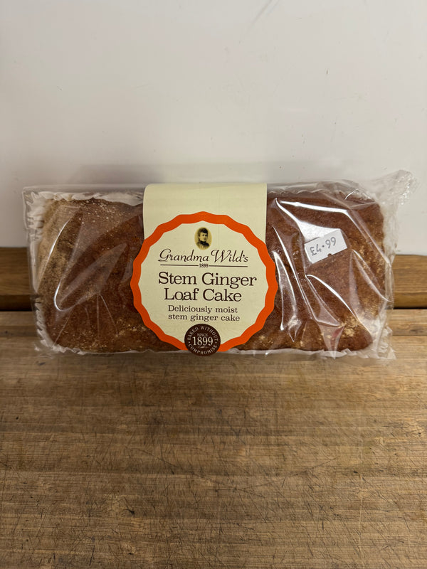 Stem ginger loaf cake
