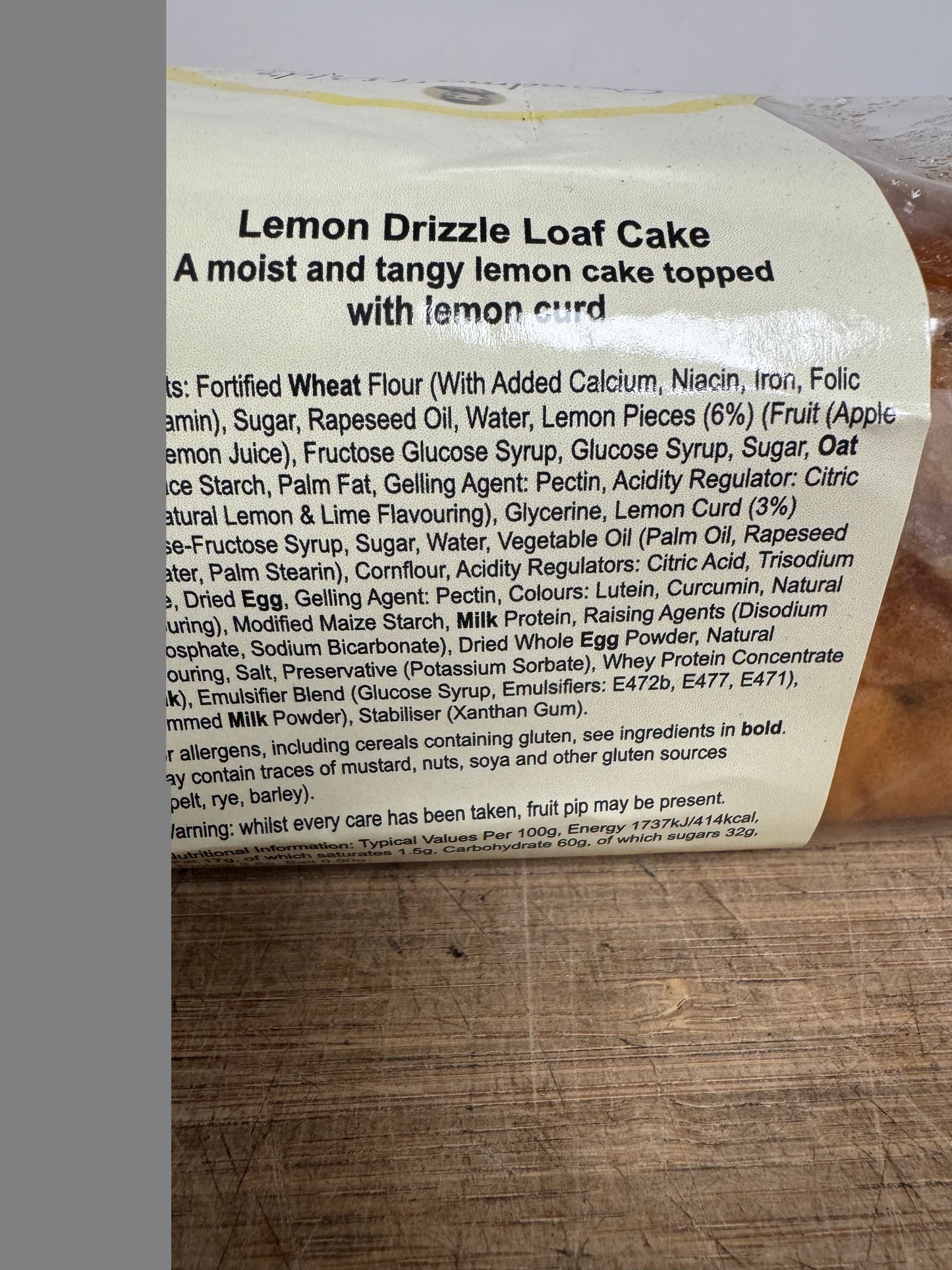 Lemon drizzle loaf cake