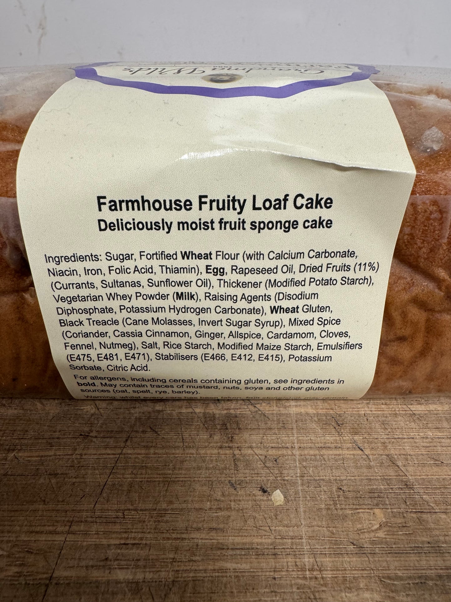 Farmhouse fruity loaf cake