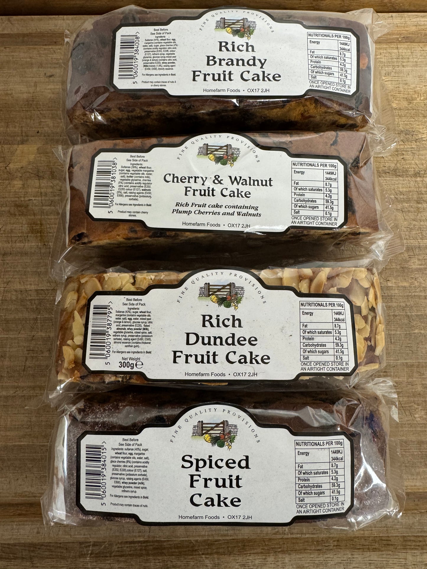 Cherry and Walnut Fruit Cake